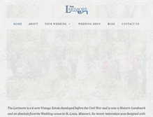 Tablet Screenshot of larimoreweddings.com